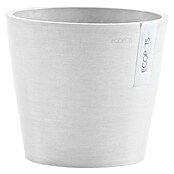 Ecopots Amsterdam Pflanztopf Amsterdam (Außenmaß (Ø x H): 20 x 17,1 cm, Kunststoff, Weiß) | BAUHAUS