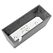 Ecopots Bruges Pflanzkasten mit Wasserreservoir (Außenmaß (L x B x H): 44,8 x 17 x 17,3 cm, Kunststoff, Grau) | BAUHAUS