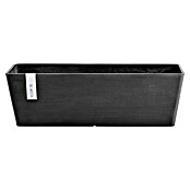 Ecopots Bruges Pflanzkasten mit Wasserreservoir (Außenmaß (L x B x H): 55,3 x 16,5 x 17,5 cm, Kunststoff, Dunkelgrau) | BAUHAUS