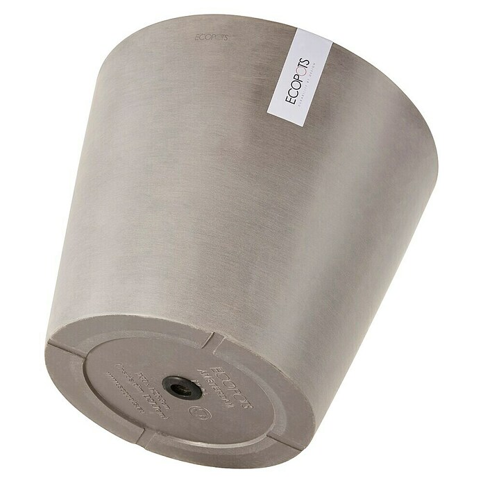 Ecopots Amsterdam Pflanztopf Amsterdam (Außenmaß (Ø x H): 40 x 34,5 cm, Kunststoff, Grau) | BAUHAUS