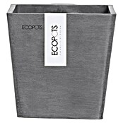 Ecopots Pflanzkasten Manhatten (Außenmaß (L x B x H): 15 x 17,2 x 15 cm, Kunststoff, Grau, S) | BAUHAUS