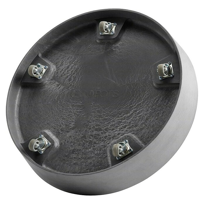 Ecopots Amsterdam Blumentopf-Untersetzer Amsterdam (Außenmaß (Ø x H): 41,6 x 9 cm, Kunststoff, Grau) | BAUHAUS