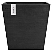 Ecopots Rotterdam Pflanzkasten mit Wasserspeicher (Außenmaß (L x B x H): 43,6 x 43,6 x 42,5 cm, Kunststoff, Dunkelgrau) | BAUHAUS