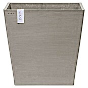 Ecopots Rotterdam Pflanzkasten mit Rollen (Außenmaß (L x B x H): 50,2 x 50,2 x 49,5 cm, Kunststoff, Braungrau) | BAUHAUS