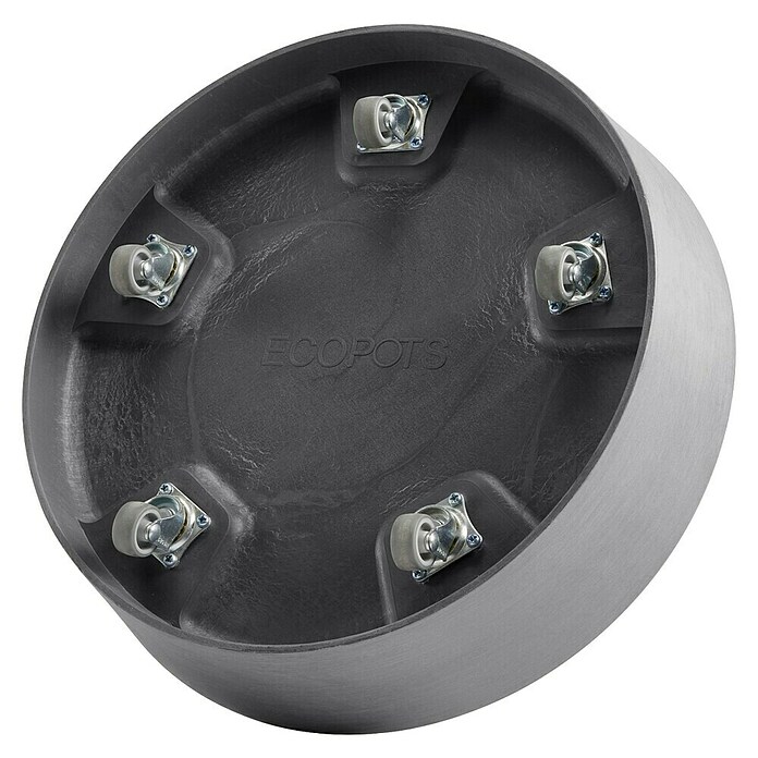 Ecopots Amsterdam Blumentopf-Untersetzer Amsterdam (Außenmaß (Ø x H): 34,1 x 9 cm, Kunststoff, Grau) | BAUHAUS