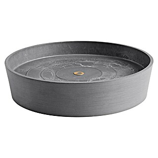 Ecopots Amsterdam Blumentopf-Untersetzer Amsterdam (Außenmaß (Ø x H): 34,1 x 9 cm, Kunststoff, Grau)