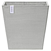 Ecopots Rotterdam Pflanzkasten mit Rollen (Außenmaß (L x B x H): 50,2 x 50,2 x 49,5 cm, Kunststoff, Weißgrau) | BAUHAUS