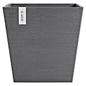Ecopots Rotterdam Pflanzkasten mit Wasserspeicher (Außenmaß (L x B x H): 43,6 x 43,6 x 42,5 cm, Kunststoff, Grau) | BAUHAUS