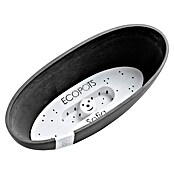 Ecopots Sofia Pflanzschale Oval (L x B x H: 29,5 x 13,4 x 13,5 cm, Grau) | BAUHAUS