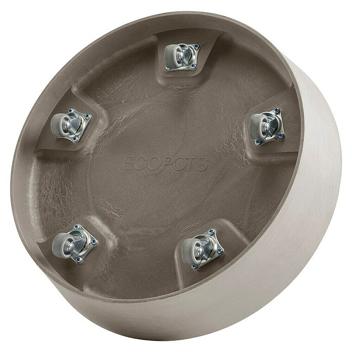 Ecopots Amsterdam Blumentopf-Untersetzer Amsterdam (Außenmaß (Ø x H): 34,1 x 9 cm, Kunststoff, Taupe) | BAUHAUS