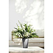 Ecopots Vase Pisa (Ø x H: 17,8 x 25,2 cm, Kunststoff, Grau) | BAUHAUS