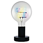 Ledvance Lámpara de sobremesa LED redonda Game zone (Ø x Al: 12,5 x 23,1 cm, Negro, Blanco cálido) | BAUHAUS