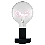 Ledvance Lámpara de sobremesa LED redonda Love (Ø x Al: 12,5 x 23,1 cm, Negro, Blanco cálido) | BAUHAUS