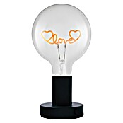 Ledvance Lámpara de sobremesa LED redonda Love (Ø x Al: 12,5 x 23,1 cm, Negro, Blanco cálido) | BAUHAUS