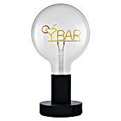 Ledvance Lámpara de sobremesa LED redonda Bar (Ø x Al: 12,5 x 23,1 cm, Negro, Blanco cálido) | BAUHAUS