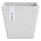 Ecopots Rotterdam Pflanzkasten (Außenmaß (L x B x H): 20,3 x 20,3 x 17,8 cm, Kunststoff, Weiß) | BAUHAUS