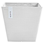 Ecopots Rotterdam Pflanzkasten (Außenmaß (L x B x H): 29,5 x 29,5 x 26,4 cm, Kunststoff, Weiß) | BAUHAUS