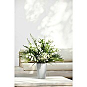 Ecopots Vase Pisa (Ø x H: 17,8 x 25,2 cm, Kunststoff, Weißgrau) | BAUHAUS