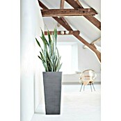 Ecopots Rotterdam Pflanzsäule eckig (Außenmaß (L x B x H): 32,7 x 32,7 x 70,5 cm, Kunststoff, Grau) | BAUHAUS