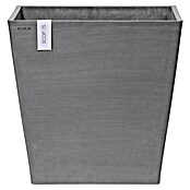 Ecopots Rotterdam Pflanzkasten mit Rollen (Außenmaß (L x B x H): 50,2 x 50,2 x 49,5 cm, Kunststoff, Grau) | BAUHAUS