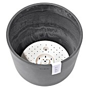 Ecopots Oslo Pflanztopf mit Wasserspeicher (Außenmaß (Ø x H): 25 x 21,4 cm, Kunststoff, Grau) | BAUHAUS