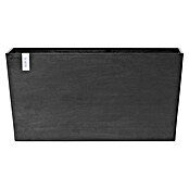 Ecopots Pflanzkasten Paris (Außenmaß (L x B x H): 100,5 x 39,6 x 51,8 cm, Kunststoff, Dunkelgrau, Ausstattung Pflanzgefäß: Rollen) | BAUHAUS