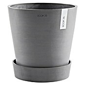 Ecopots Amsterdam Blumentopf-Untersetzer Amsterdam (Außenmaß (Ø x H): 34,1 x 9 cm, Kunststoff, Grau) | BAUHAUS