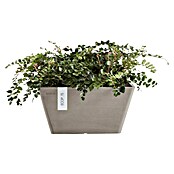 Ecopots Berlin Pflanzschale eckig (Außenmaß (L x B x H): 25,5 x 25,5 x 13 cm, Kunststoff, Taupe) | BAUHAUS