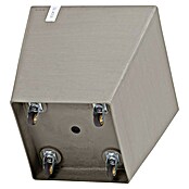 Ecopots Rotterdam Pflanzkasten mit Rollen (Außenmaß (L x B x H): 50,2 x 50,2 x 49,5 cm, Kunststoff, Braungrau) | BAUHAUS