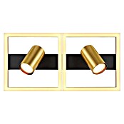 Globo Wand- & Deckenspot Marrie (L x B x H: 44 x 22 x 15,5 cm, Schwarz, Messing, Warmweiß) | BAUHAUS