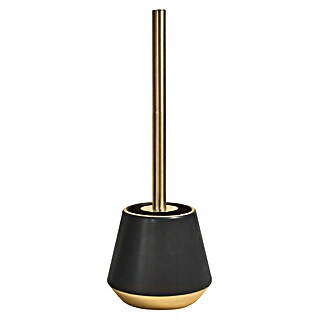 Spirella Joshua Escobillero (Altura: 38,5 cm, Cerámica, Negro y dorado)