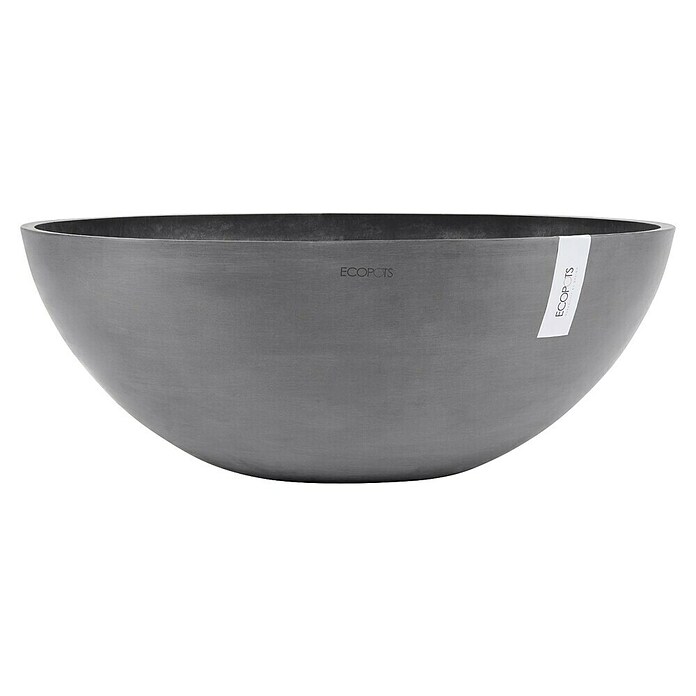 Ecopots Pflanzschale Vienna (Außenmaß (Ø x H): 70 x 25,3 cm, Grau) | BAUHAUS