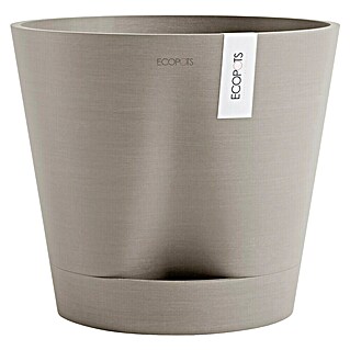 Ecopots Pflanztopf Venice 2 (Außenmaß (Ø x H): 40,2 x 35,7 cm, Kunststoff, Taupe)