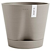Ecopots Pflanztopf Venice 2 (Außenmaß (Ø x H): 30 x 27,5 cm, Kunststoff, Taupe) | BAUHAUS