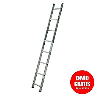 Krause Corda Escalera de apoyo (Número de peldaños: 8 ud., Altura de trabajo: 3,2 m, Carga soportada: 150 kg, Aluminio)