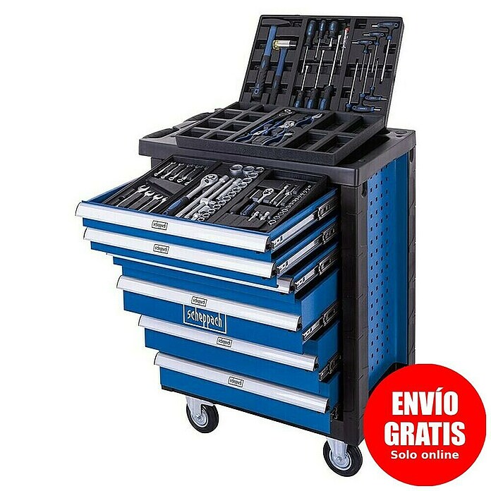 Scheppach Carro portaherramientas TW1150 (L x An x Al: 760 x 460 x 965 mm, Número de cajones: 6 ud., 70 pzs.) | BAUHAUS