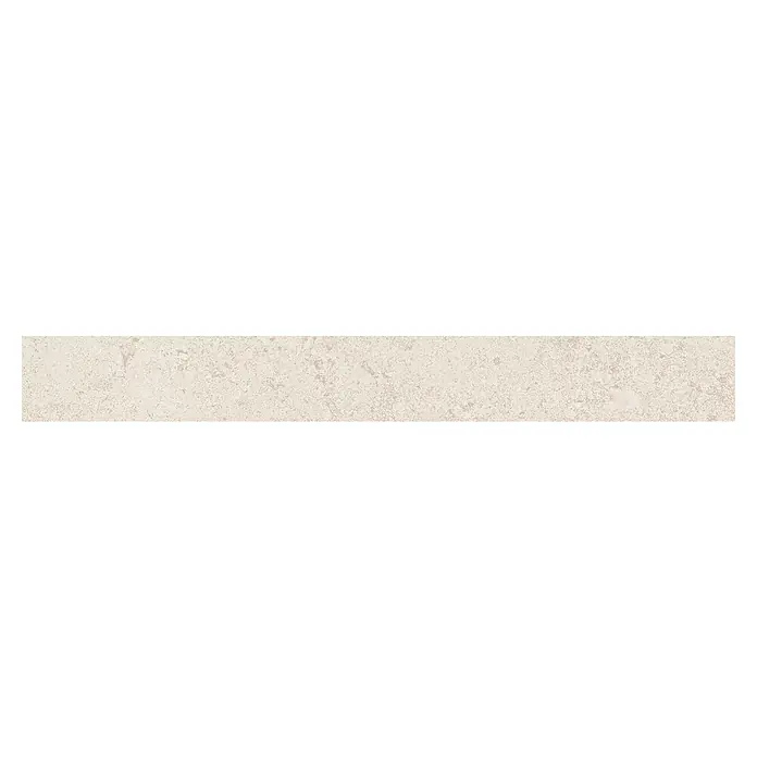 Atlas Concorde Solution Sockelfliese Lunastone - 7,2 x 60 cm, Ivory, Matt - Fein strukturierter, cremefarbener Keramikfliese mit dezenter Textur für ein elegantes und zeitloses Ambiente.