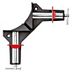 Bessey Winkelspanner WS1 (Spannweite: 73 mm, Backenhöhe: 12 mm)