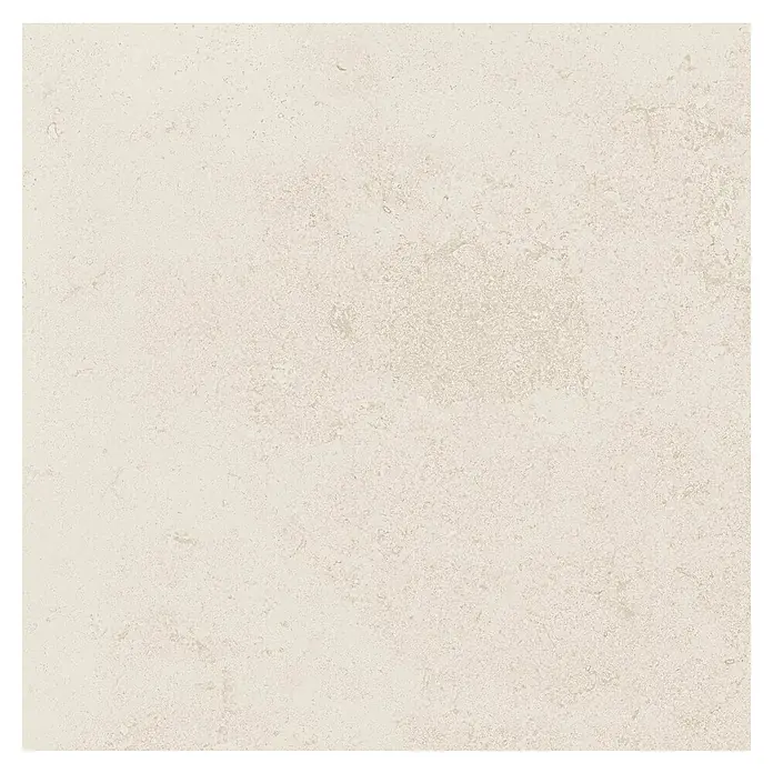 Atlas Concorde Solution Feinsteinzeugfliese Lunastone - 60 x 60 cm, Ivory, Matt - Nahaufnahme einer beigen Keramikfliese mit einer leicht strukturierten Oberfläche, ideal für moderne Innenräume.