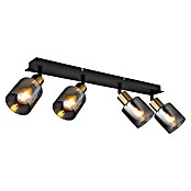 Globo Deckenstrahler Hollsy (25 W, L x B x H: 550 x 80 x 180 mm, Goldfarben, Klar, Rauchfarben, Schwarz, E14) | BAUHAUS