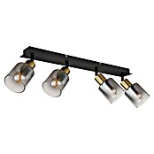 Globo Deckenstrahler Hollsy (25 W, L x B x H: 550 x 80 x 180 mm, Goldfarben, Klar, Rauchfarben, Schwarz, E14) | BAUHAUS