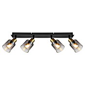 Globo Deckenstrahler Hollsy (25 W, L x B x H: 550 x 80 x 180 mm, Goldfarben, Klar, Rauchfarben, Schwarz, E14) | BAUHAUS