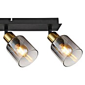 Globo Deckenstrahler Hollsy (25 W, L x B x H: 550 x 80 x 180 mm, Goldfarben, Klar, Rauchfarben, Schwarz, E14) | BAUHAUS