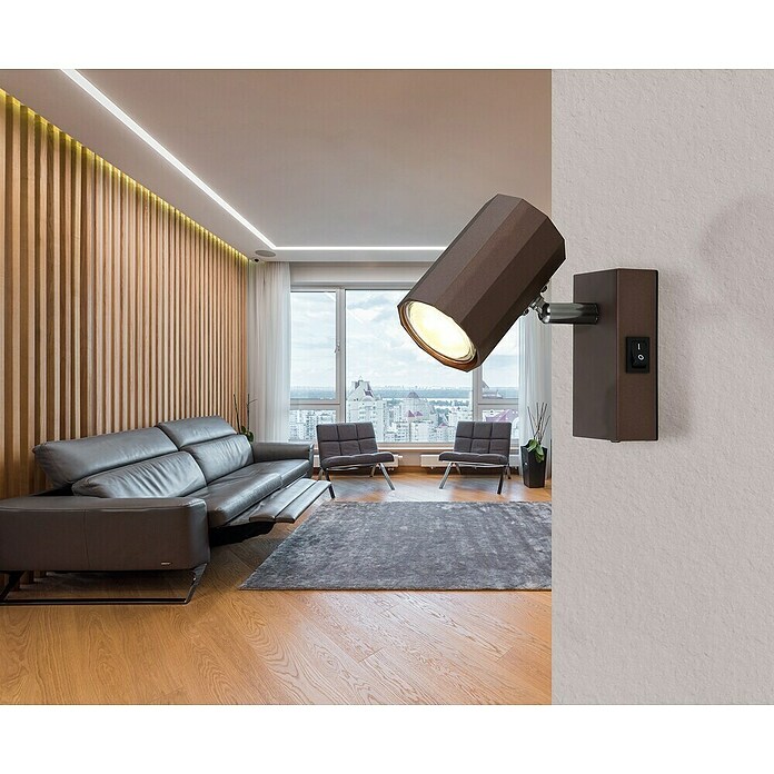 Globo Wandstrahler James (25 W, Bronzefarben, GU10) | BAUHAUS