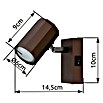 Globo Wandstrahler James (25 W, Bronzefarben, GU10) | BAUHAUS