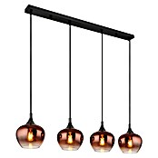 Globo Pendelleuchte Maxy (E27, 40 W, L x B x H: 1 000 x 180 x 1 200 mm, Klar, Kupferfarben, Schwarz, Schwarz-Chrom) | BAUHAUS