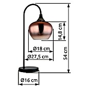 Globo Stolna svjetiljka Maxy  (40 W, D x Š x V: 275 x 160 x 540 mm, E27) | BAUHAUS