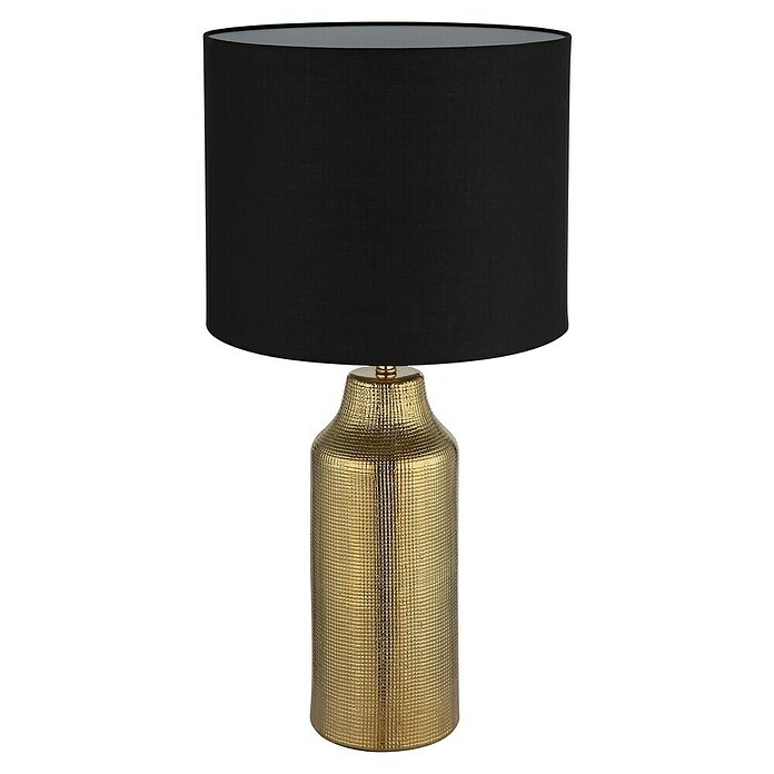 Globo Tischleuchte Elden (60 W, Goldfarben, Schwarz, E27, Ø x H: 305 x 610 mm) | BAUHAUS