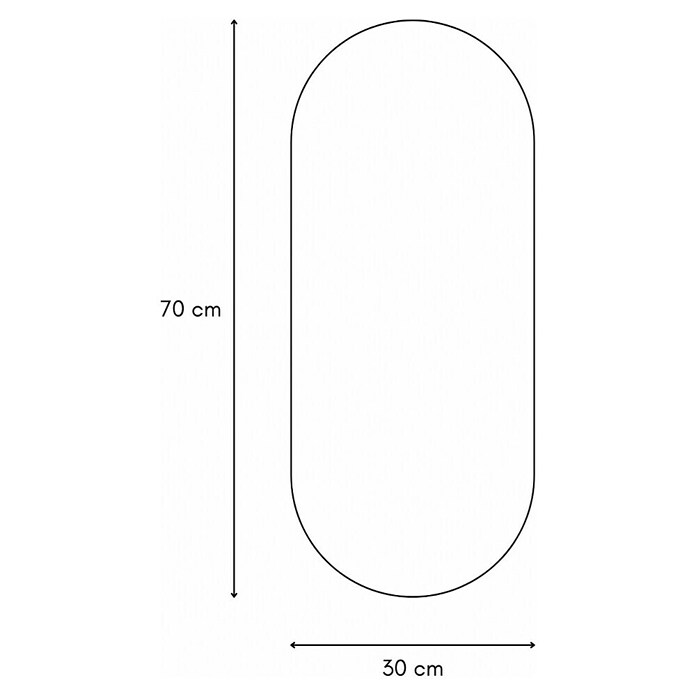 Best Design Wandspiegel Roly (b x h: 30 x 70 cm) | BAUHAUS
