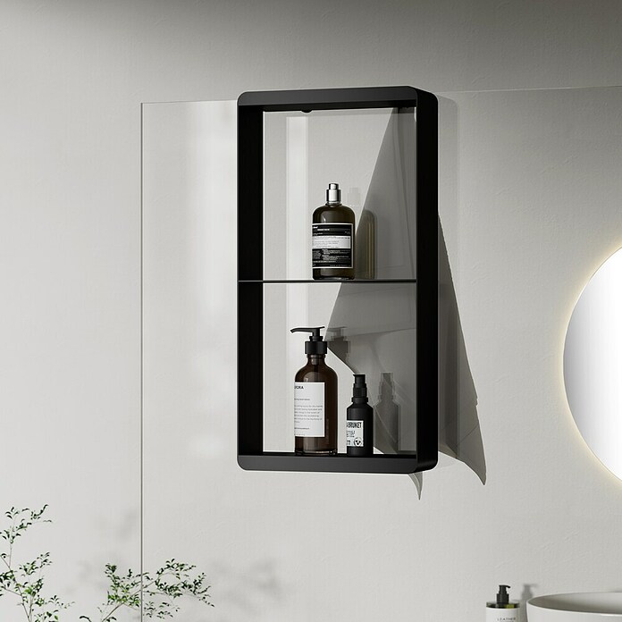 Best Design Rek voor douchewand - Nero-Soap (Roestvrij staal, Zwart) | BAUHAUS